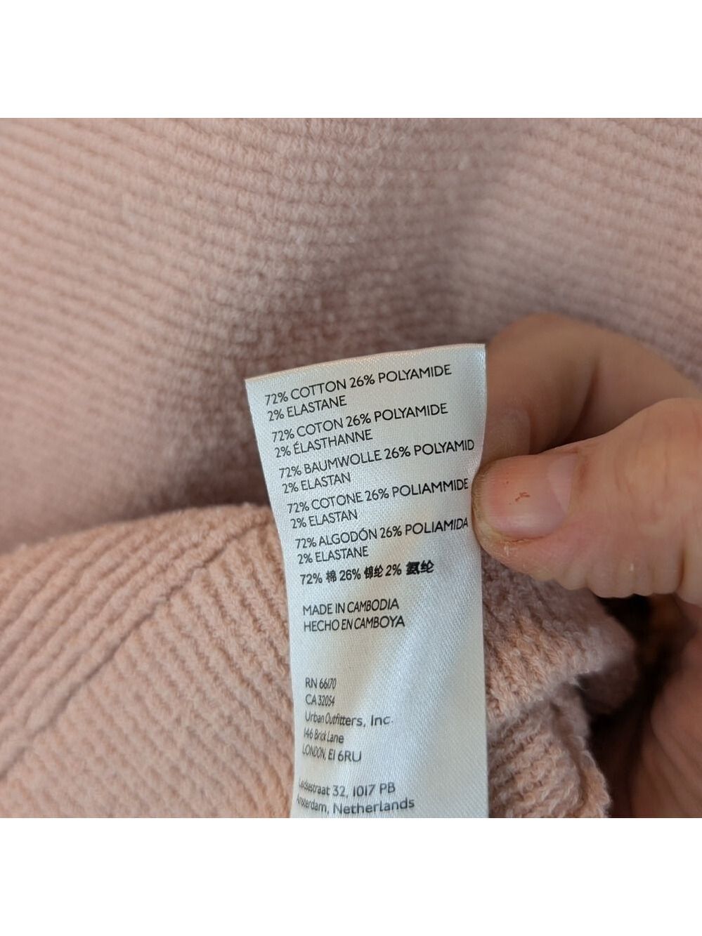 FREE PEOPLE Ottoman Slouchy Tunic In Dusty Pink size M in EUC - Picture 5 of 9